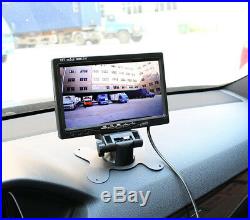 12V-24V IR Night Vision Rear View Backup Camera +RV Truck Trailer 7 LCD Monitor