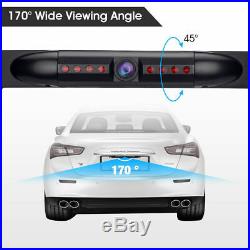 12V Car Rear View Backup Camera 8 IR Night Vision US License Plate Frame CMOS