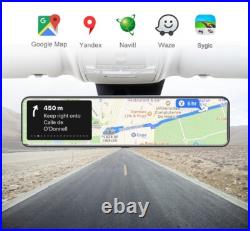 12'' Car DVR Dashboard Camera Android Auto ADAS Rear View Mirror Video Recorde