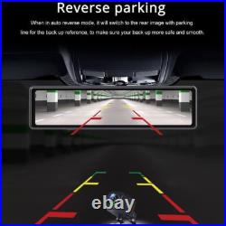 12'' Car DVR Dashboard Camera Android Auto ADAS Rear View Mirror Video Recorde