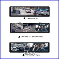 12'' Car DVR Dashboard Camera Android Auto ADAS Rear View Mirror Video Recorde