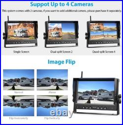 1 10 DVR Monitor Magnetic Standby Mode 1 Solar Wireless Backup Camera RVs Truck