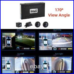 1x Universal 360° Waterproof HD 4 Camera Car DVR Recording Parking Rear View Cam