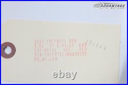 2017-2022 Infiniti Q60 Back Deck Trunk LID Mount Rear View Camera Black Oem