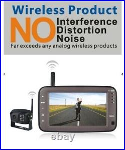 -2 2.4GHz HD Wireless Car CCD Camera 5 Monitor Reverse For Horse Float CCD Kit