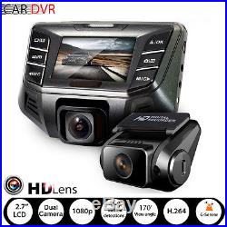 2.7 1080P Car DVR Camera Dual Lens Recorder Dash Cam +5.0MP Rearview Camera Kit