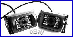 2 Car Rear View System Backup CCD Camera IR Night Vision+ 7 TFT LCD Monitor