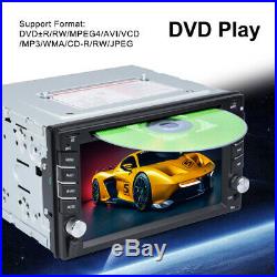 2 DIN 6.2 Car Stereo DVD CD Player GPS Navigation Radio BT FM Rear view Camera