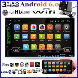 2 DIN Android 6.0 WiFi 7''Car MP5 MP3 Player GPS Mirror Link + Rear view Camera