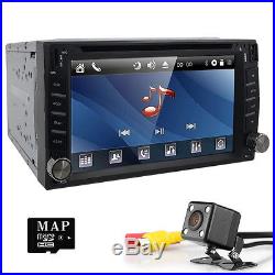 2 DIN HD Car Stereo DVD Player GPS Bluetooth Radio With HD Rear View Camera D9G8
