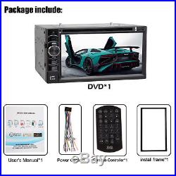 2 Din Bluetooth Car Stereo Audio DVD Player Radio with Rear View Backup Camera