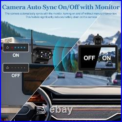 2 Solar Magnetic Wireless Backup Camera 7 HD Monitor Rear View Reverse System