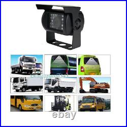 2x 4Pin Car Reverse Backup Rear View Camera + 9 Monitor for Bus Truck 15m Cable