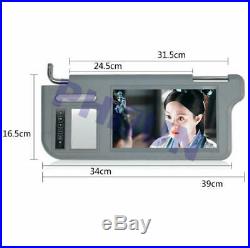 2x Car Sun Visor 9 Monitor AV1 AV2 L+R For Reverse Camera DVD VCD GPS TV Input