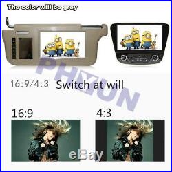 2x Car Sun Visor 9 Monitor AV1 AV2 L+R For Reverse Camera DVD VCD GPS TV Input