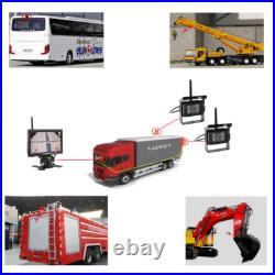 2x Wireless Rear View Backup Camera System with 7 LCD Monitor For RV Truck Lorry