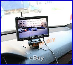 2x Wireless Reverse Backup Camera Kit + 7 Car Rear View Monitor 12V/24V RV Bus