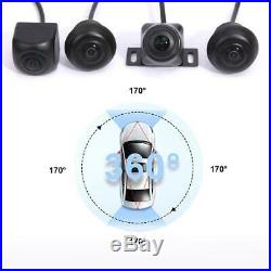 360° Bird View Panorama System 1080P Night Vision Car DVR Recording Rear Camera