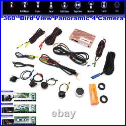 360° Bird View Panoramic 4 Camera SUV Car DVR Recording Parking Rear View Videos