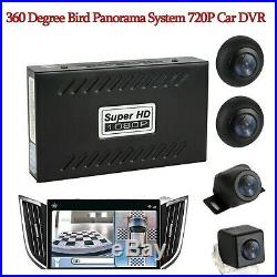 360 Degree Bird Panorama System 4 Cameras 720P Car DVR Recording Rearview Camera