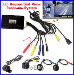 360 Degree Bird View Panorama System 4 Camera Car DVR Recorder Parking Rear View