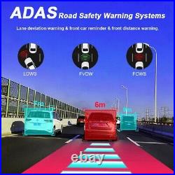 360 Degree Car Rearview Mirror Dash Cam 4 Channels Car Cameras 4K+1080P ADAS BDS
