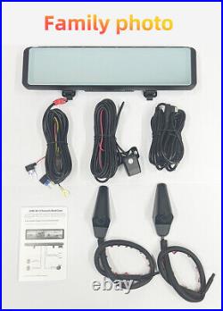 360 Degree Car Rearview Mirror Dash Cam 4 Channels Car Cameras 4K+1080P ADAS BDS