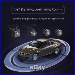 360° HD Bird View Panoramic System 4 Camera Car DVR Recording Parking Rear View