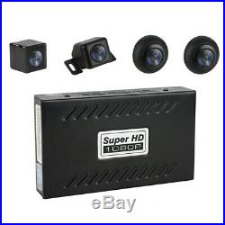 360° HD Car DVR Recording Parking Rear View Bird View Panoramic System 4Camera