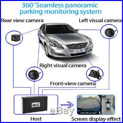 360° HD Panoramic Seamless 4 Camera Car DVR Recording Parking Rear View Cam Kit