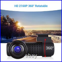 360° Panoramic Car DVR Dual Cameras Full View front & rear dash cam APP control