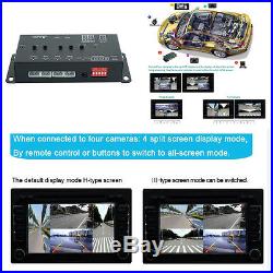 360 recorder Front/Rear/Right/Left view Cameras DVR&Video Monitor Box Panoramic