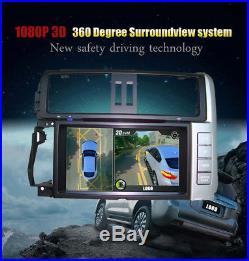 3D Surround View System 360° Birdview Reverse 4Pcs Camera DVR Dash Cam G-Sensor