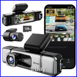 3K 4 Channel Dash Cam, 560° All-Sides View, Front and Rear Inside Car Camera 3K 4 Channel Dash Cam, 560° All-Sides View, Front and Rear Inside Car Camera