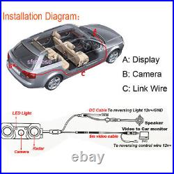 3in1 170° Car Visual Reversing Rear View Camera with Backup Radar Parking Sensor 3in1 170° Car Visual Reversing Rear View Camera with Backup Radar Parking Sensor