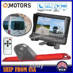 3rd Brake Light Backup Camera With 7 Monitor Rear View Kit For Dodge Sprinter