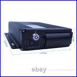 4CH 1080P AHD 256GB SD Car DVR Mobile Video Recorder Side Rear View Duty Camera