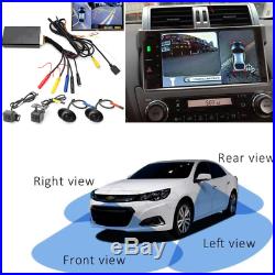 4CH Car HD Seam Car DVR Recording 360° Bird View Panorama Rear View Camera