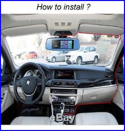 4G ADAS Car DVR Rear view mirror DVR camera Android 5.1 Dual lens 1080P WIFI GPS