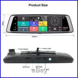 4G smart Car DVR Camera Android rear view backup mirror Dash Cam GPS navigation