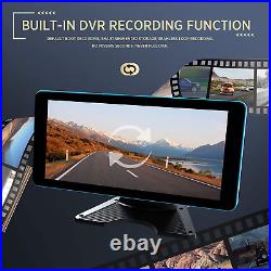 4K RV Backup Camera System 10.36 Monitor for Truck Rear Side View DVR Recording