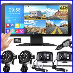 4K RV Backup Camera System 9 Monitor for Truck Bus Side Side View DVR Recording 4K RV Backup Camera System 9 Monitor for Truck Bus Side Side View DVR Recording