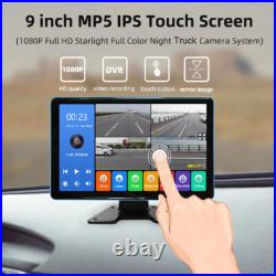 4K RV Backup Camera System 9 Monitor for Truck Bus Side Side View DVR Recording 4K RV Backup Camera System 9 Monitor for Truck Bus Side Side View DVR Recording