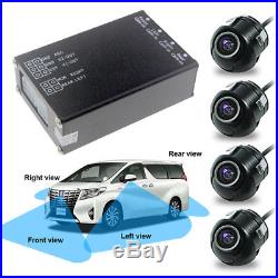 4PCS Car Rear View Cameras 4 Way 360 View Car Camera Control Box Switch System