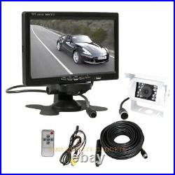 4Pin DC9V-35V Reversing Camera System with 7 Monitor+10m Cable for Caravan Semi