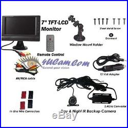 4UCAM 7\ L Wireless Truck RV Backup Rear view Camera With Color L Monitor + NEW