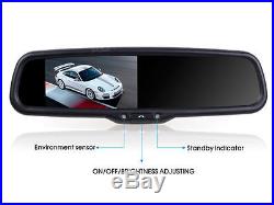 4.3'' Bluetooth handsfree Car Reverse Mirror monitor 170° Reverse Camera kits