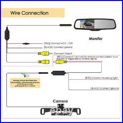 4.3 Car Rear View Mirror Monitor With Roof Reverse Camera for Mercedes Benz