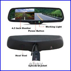 4.3 Car Rear View Mirror Monitor With Roof Reverse Camera for Mercedes Benz
