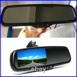 4.3 Car SUV Dimming Rear View Mirror Monitor with LED Camera 170° Night Vision US